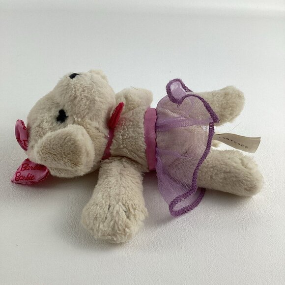 Barbie Great Puppy Adventure Dog 7" Plush Stuffed Animal Toy Hair Bow Tutu - Picture 5 of 6